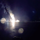 “Rocket hits hard at ~45 deg angle, smashing legs and engine section”